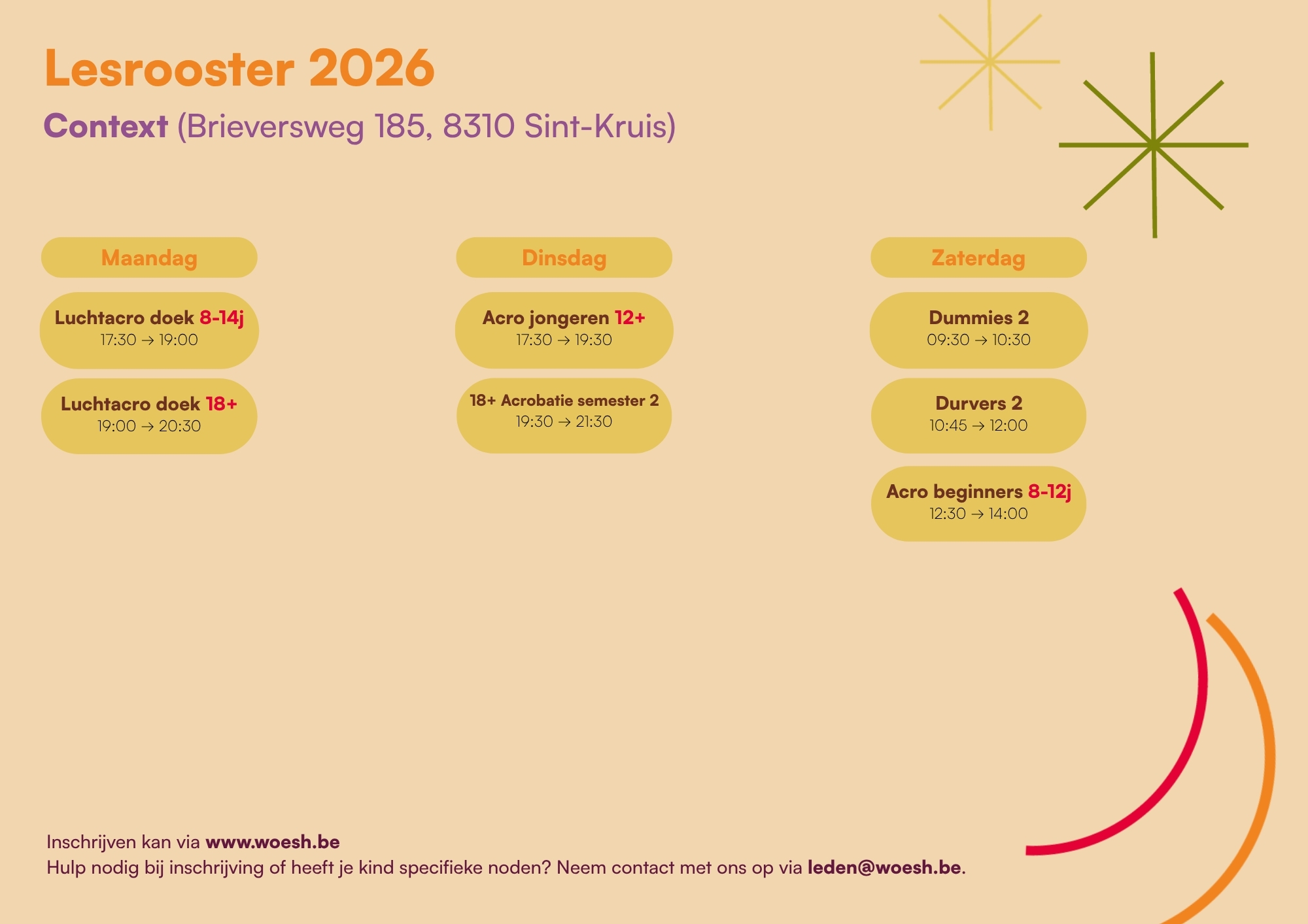 Lesrooster 2